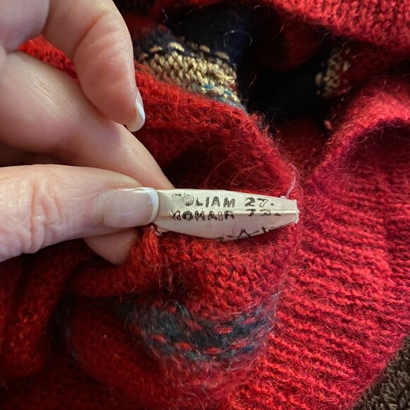 vintage new daniel mohair italian cardigan sweater - Picture 5 of 5